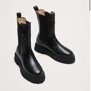 Italian Leather Tall Chelsea Boot | Banana Republic